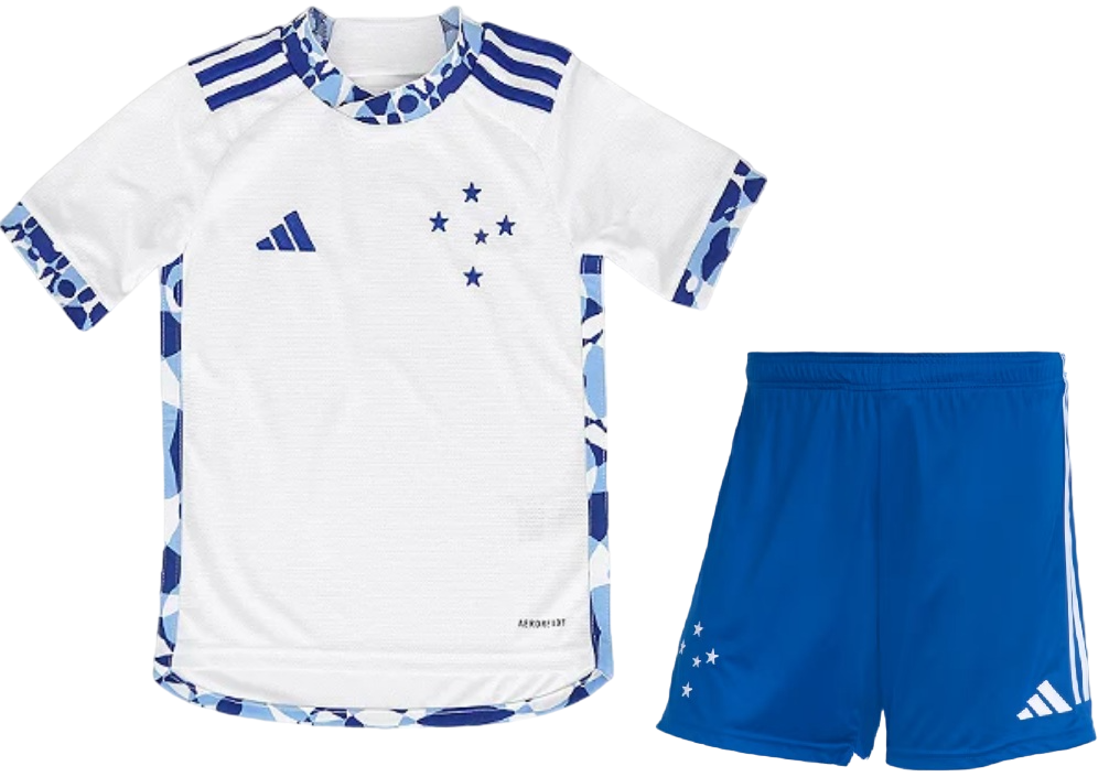 Kit infantil II Cruzeiro 2024 Adidas oficial 